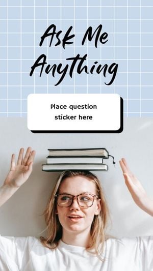 ask me a question, social media, questions, Ask Me Any Thing Picture  Instagram Story Template
