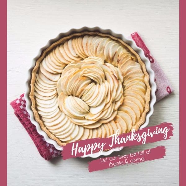 Apple pie thanksgiving day Instagram Post