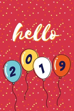 holiday, new start, hello, New Year Is Coming Pinterest Post Template
