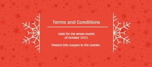 christmas, festivel, snow, Holiday Sales Event Gift Certificate Template
