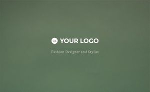 Green Business Introduce Branding Business Card