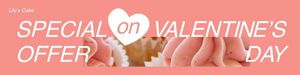 Pink Valentine Cake Sale ETSY Cover Photo