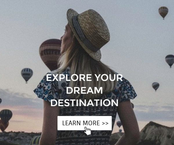 Fire Balloon Travel Agency Ads Medium Rectangle
