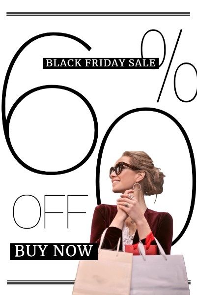 buy, shopping, discount, Black Friday Sale Promotion Pinterest Post Template