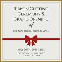 opening, business, formal, Simple Paper Ribbon Cutting Invitation Instagram Post Template