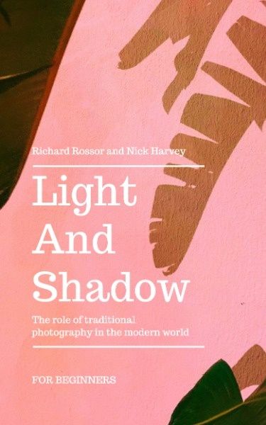 life, photographer, story, Photography Light And Shadow Book Cover Template