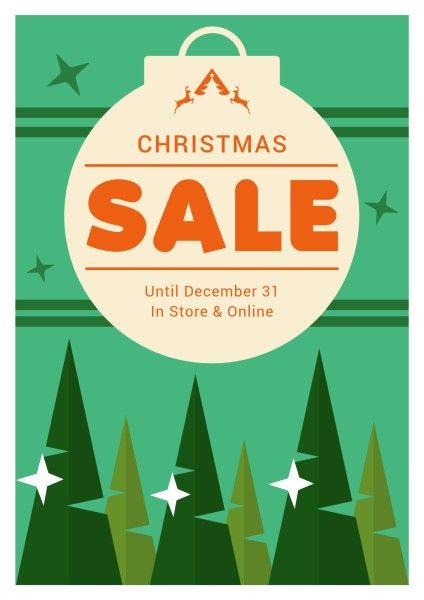 promotion, sales, promoting, Christmas Sale Poster Template