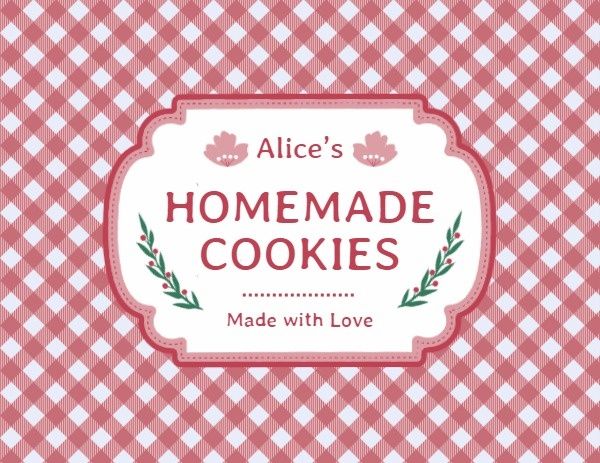 cookies, diy, homemade, Created By The Fotor Team Label Template