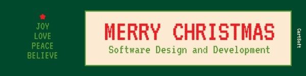 Software Website Christmas Cover LinkedIn Background