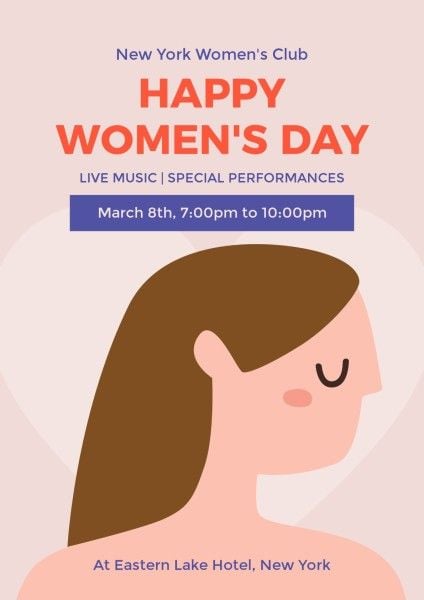 girl power, event, celebrate, International Women's Day Poster Template