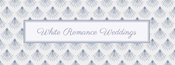 white romance weddings, wedding ceremony, marriage, White Wedding Pattern Banner Facebook Cover Template