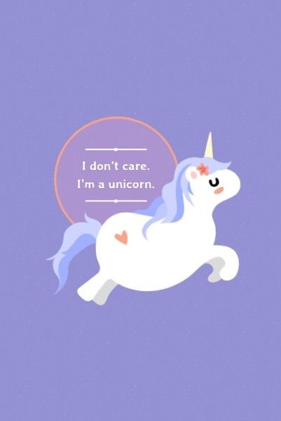 motto, quotes, mottoes, Cute Unicorn Pinterest Post Template