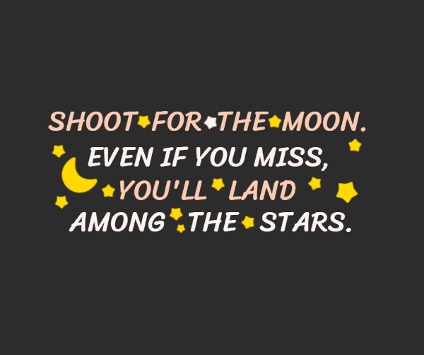 Moon And Star Quote Facebook Post