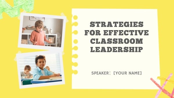 Yellow Colorful Classroom Strategies For Educators