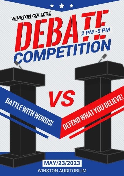 debate poster design