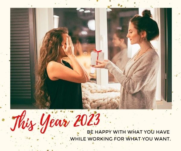 letter, girl, girls, New Year Wishes Facebook Post Template