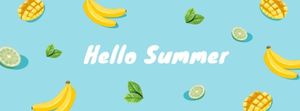 fruit, hot, food, Hello Summer Facebook Cover Template