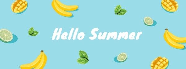 fruit, hot, food, Hello Summer Facebook Cover Template