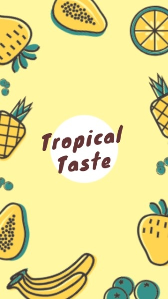Tropical Fruit Mobile Wallpaper