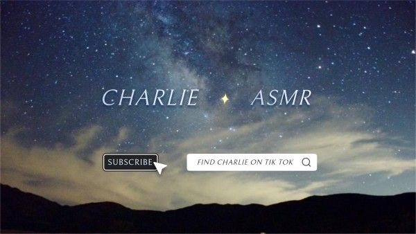 Dark Blue Minimal ASMR Youtube频道封面