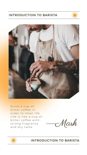 バリスタのホワイトコーヒー入門 Instagram Story