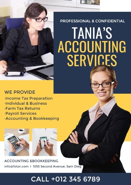 Accounting Services Poster Template Poster
