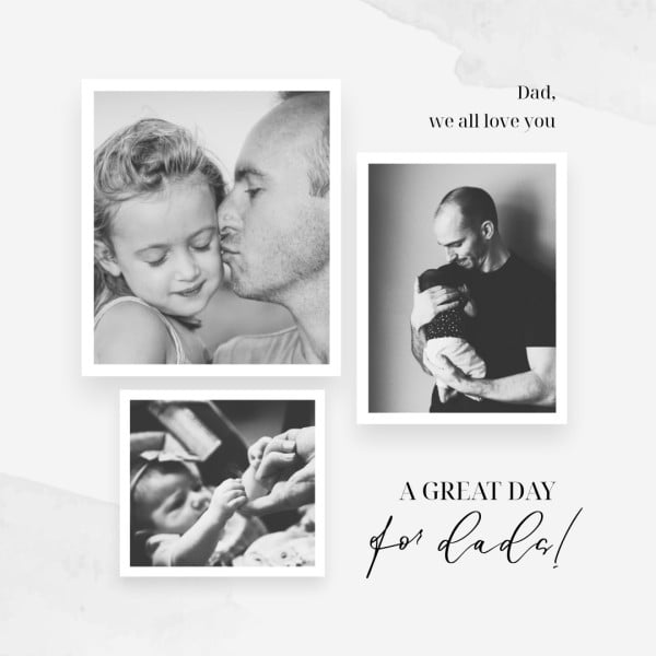 Ảnh ghép kết cấu đen trắng Ngày của Cha