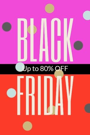 promotion, retail, commodity, Red Black Friday Super Sale Pinterest Post Template