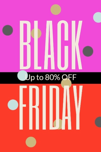 Red Black Friday Super Sale Pinterest Post