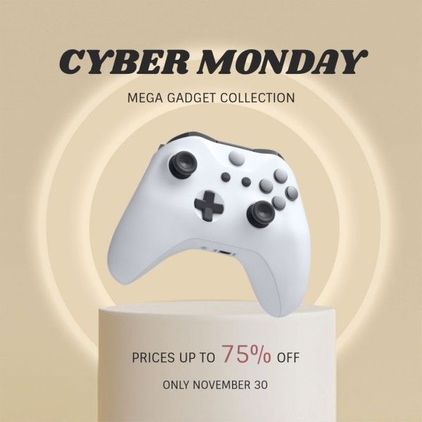 deals, sale, business, Gold Cyber Monday Mega Gadget Collection Instagram Post Template