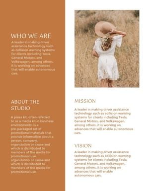 Brown And Simple Photography Corporate Annual Report Report