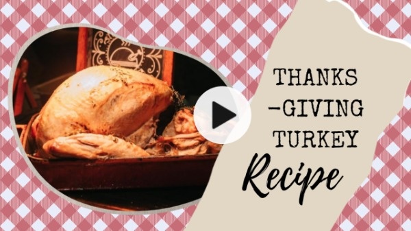 Thanksgiving Turkey Recipe Video Youtube Thumbnail