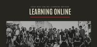 internet, service, business, Vintage Style Black Learning Online Website Template