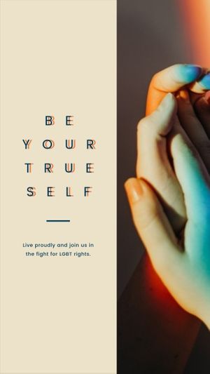 heart, love, lgbt, Leading By Hands Quote Instagram Story Template