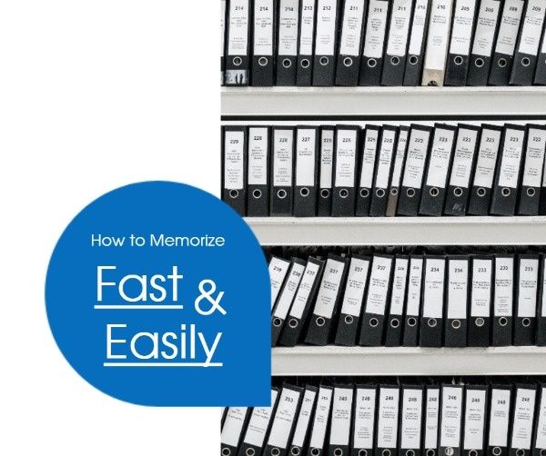 memory, memory palace, productive, How To Memorize Fast  Facebook Post Template
