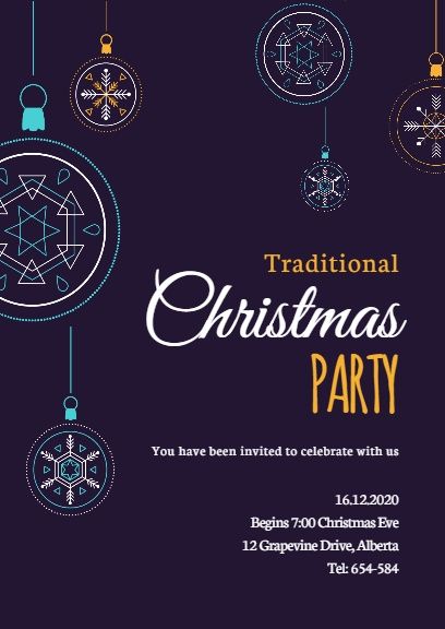 event, parties, events, Christmas Party Invitation Template