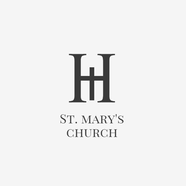 religion, parish, chapel,  Minimalist Church Logo Design Logo Template