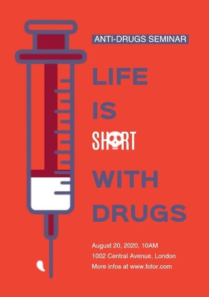 Life Is Short With Drugs Poster