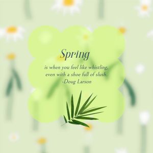 Illustrated spring quote Instagram post template đem đến cho bạn một cách mới để thể hiện tình yêu với mùa xuân. Sử dụng các hình ảnh và các câu trích dẫn tuyệt vời để mô tả sự phấn khích và sự tươi mới của mùa xuân trên trang Instagram của bạn. Chắc chắn sẽ thu hút được sự chú ý của người xem trên mạng xã hội.