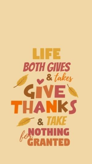 Thanksgiving Quote Mobile Wallpaper Template and Ideas for Design | Fotor