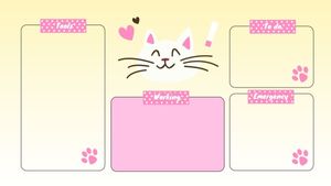 Cute Cat Cartoon Wallpaper Desktop Wallpaper Template and Ideas for Design  | Fotor