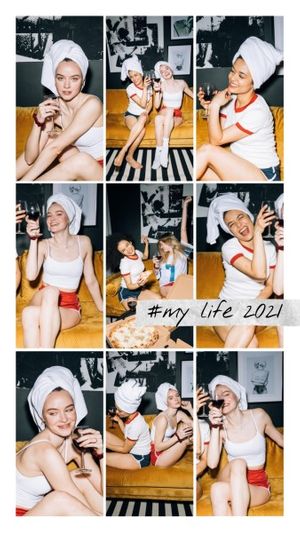 designwithfotor, my2021, life, Happy Sauna Selfiles Instagram Story Template
