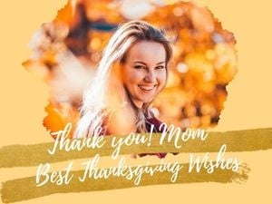 mom, wishes, thanksgiving, Thanks For Mother Card Template