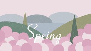 spring, season, countryside, Summer Landscape Desktop Wallpaper Template