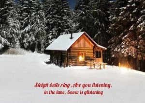 Christmas Warm House Postcard