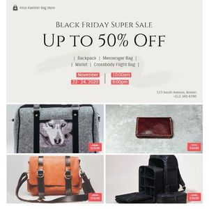 promotion, discount, super sale, Black Friday Bag Sale Instagram Post Template