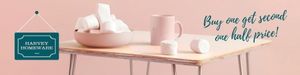 house, life, retail, Pink Homeware Sale Banner ETSY Cover Photo Template