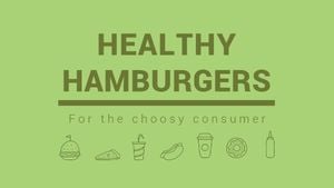 fast food, restaurant, cook, Food Hamburger Youtube Thumbnail Template