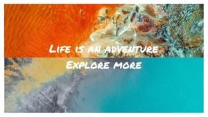 life, explore, tour, Collage Adventure Travel Desktop Wallpaper Template