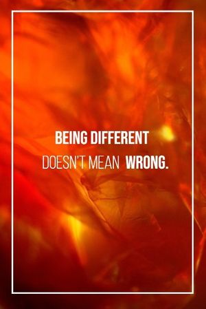 motto, quotes, inspirational, Red Being Different Quote Pinterest Post Template